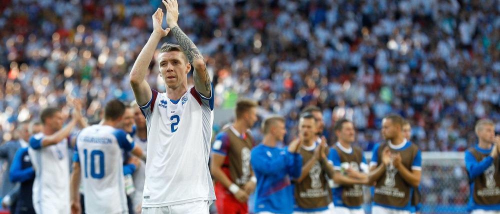 Mehr als die Summe ihrer Einzelteile. Islands Nationalmannschaft – hier beim Torjubel – besticht durch kollektiven Zusammenhalt und große Opferbereitschaft.