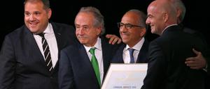 Victor Montagliani, Decio de Maria, Carlos Cordeiro und Steve Reed (v.l.).