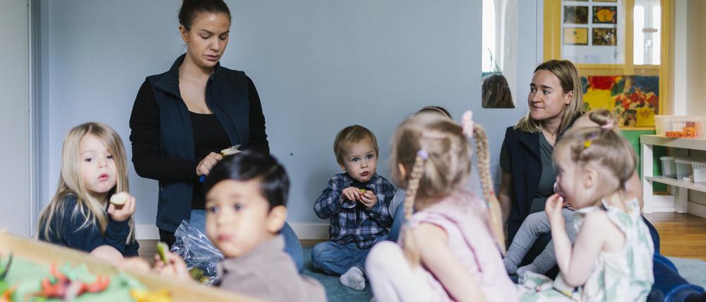Dieser Tage ein seltener Anblick in Awo-Kitas: spielende Kinder.