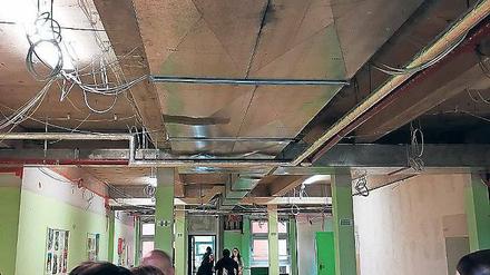 Viel zu tun. Ein Flur in der Spandauer Carlo-Schmid-Schule.