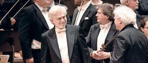 Krystian Zimerman (links) und Sir Simon Rattle