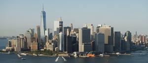 Die Skyline von Downtown Manhattan. New York ist neben dem Silicon Valley das wichtigste Zentrum der US-Gründerszene.