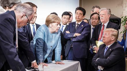 Der US-Präsident isoliert bei G7? Donald Trump fühlt sich falsch dargestellt.