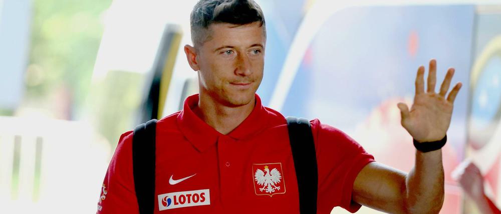 Endlich auf der Weltbühne: Stürmerstar Robert Lewandowski spielt um 17 Uhr erstmals bei einer Fußball-WM.