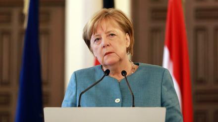 Kanzlerin Angela Merkel im Libanon.
