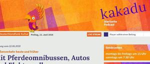 Die "Kakadu"-Website