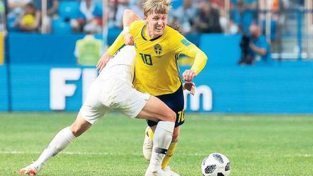 Emil Forsberg, 26, steht bei RB Leipzig unter Vertrag.