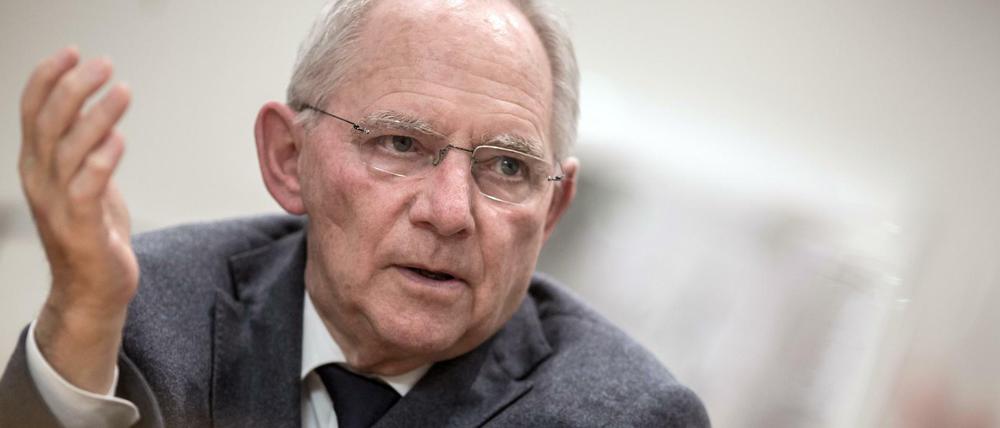 Bundestagspräsident Wolfgang Schäuble (CDU).