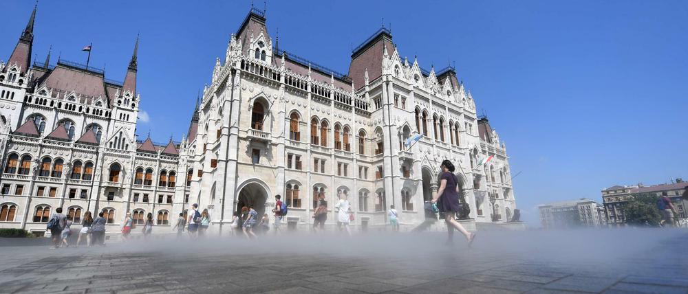 Das Parlamentsgebäude in Budapest.