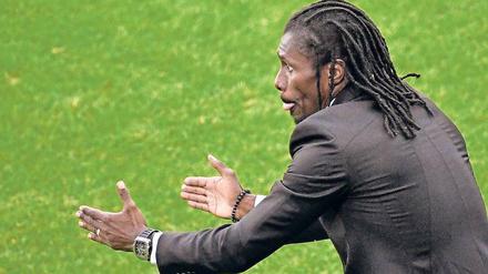 Senegals Trainer Aliou Cissé.