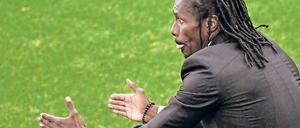 Senegals Trainer Aliou Cissé.