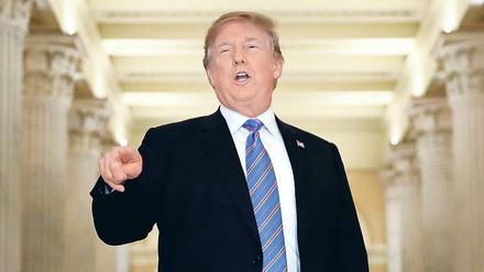 Verteidigte seine Politik. Donald Trump am Mittwoch im Capitol.