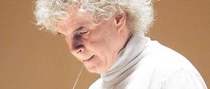 Time to say goodbye. Simon Rattle, geboren 1955 in Liverpool, trat sein Amt 2002 an. Nun verlässt er das Orchester.