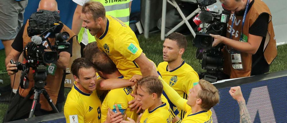 Die schwedische Nationalmannschaft gibt sich betont gelassen. 