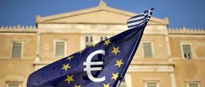 Szene vor dem griechischen Parlament in Athen