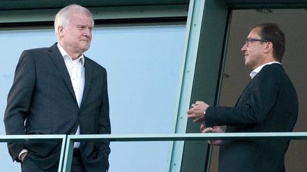 Horst Seehofer und Alexander Dobrindt vor dem Koalitionsausschuss