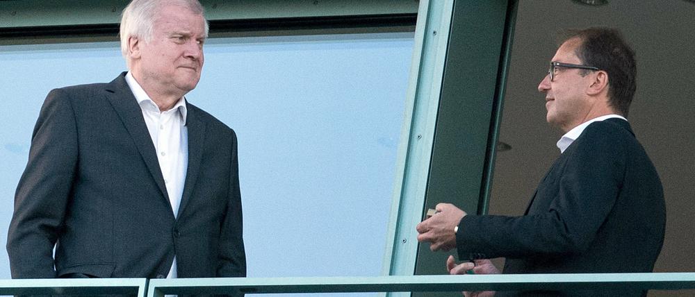 Horst Seehofer und Alexander Dobrindt vor dem Koalitionsausschuss