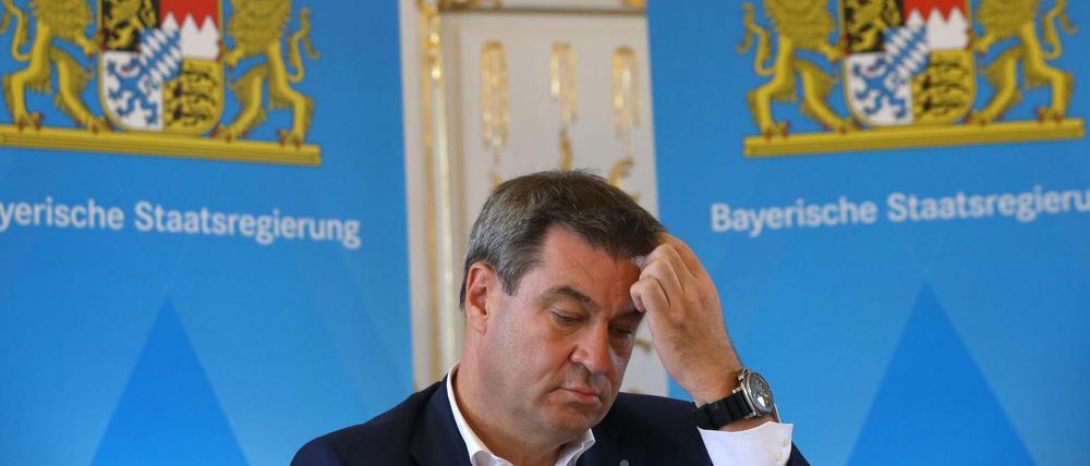 Markus Söder (CSU) muss über schlechte Umfragewerte nachdenken.