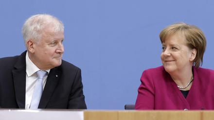 Horst Seehofer und Angela Merkel im März 2018