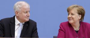Horst Seehofer und Angela Merkel im März 2018