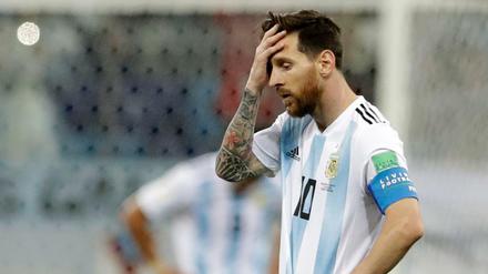 Lionel Messi nach der 0:3-Niederlage gegen Kroatien.