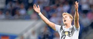 Come on! Julian Brandt bekam mehrere Chancen, scheiterte aber immer am Torpfosten.