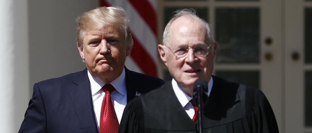US-Präsident Donald Trump und Anthony Kennedy