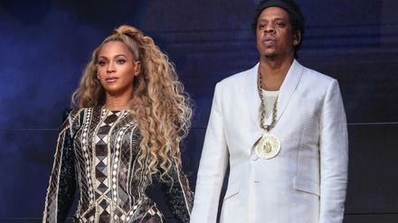 Beyoncé und Jay-Z auf der "On the Run II"-Tour.