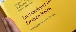 Die Studie "Luchterhand im Dritten Reich" hatte der Verlag selbst in Auftrag gegeben.