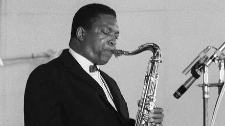 Die Jazz-Legende John Coltrane bei einem Konzert in Paris.