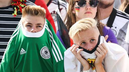 Typische Reaktion nach dem Südkorea-Spiel: Verkriechen.