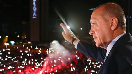 Der neue und alte Präsident der Türkei, Recep Tayyip Erdogan. Die EU beschloss nun, den Ausbau der Zollunion zu stoppen.