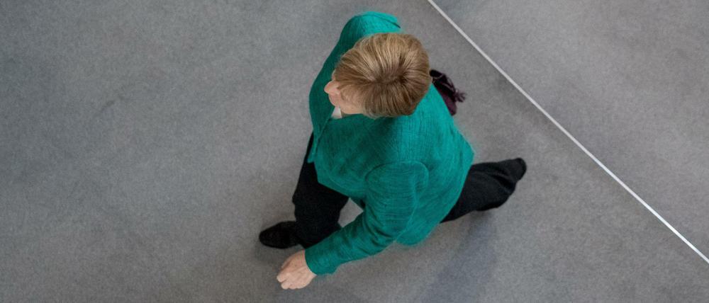 Angela Merkel im Bundestag.