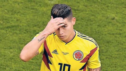 Bayern-Star James Rodriguez musste im Gruppenspiel gegen Senegal schon früh ausgewechselt werden. Ob er bis Dienstag wieder fit wird, ist fraglich.