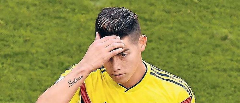 Bayern-Star James Rodriguez musste im Gruppenspiel gegen Senegal schon früh ausgewechselt werden. Ob er bis Dienstag wieder fit wird, ist fraglich.