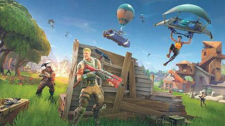 „Fortnite“ ist ein Shooter-Spiel. Doch es gewinnt nicht automatisch der beste Schütze, auch gute Baumeister werden belohnt. 