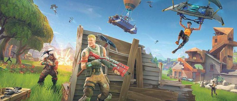 „Fortnite“ ist ein Shooter-Spiel. Doch es gewinnt nicht automatisch der beste Schütze, auch gute Baumeister werden belohnt. 