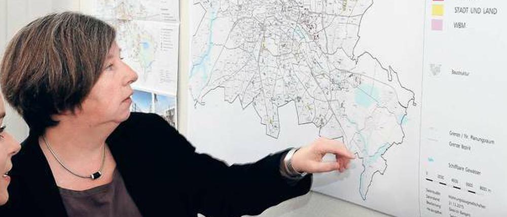 Ist hier noch Platz? Katrin Lompscher, Linke, ist seit Dezember 2016 Senatorin für Stadtentwicklung und Wohnen.