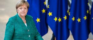 Europäisch, aber allenfalls im Hintergrund. Angela Merkel etikettiert nationale Politik oft supranational.