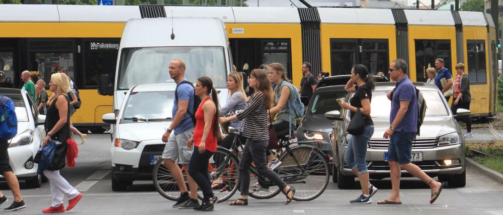 Szene aus dem Berliner Stadtverkehr