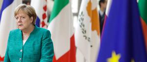 Bundeskanzlerin Angela Merkel (CDU) beim Gipfel der EU Staats- und Regierungschefs