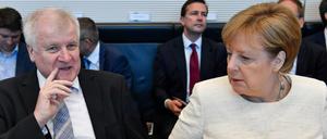 CSU-Chef Horst Seehofer und die CDU-Vorsitzende Angela Merkel