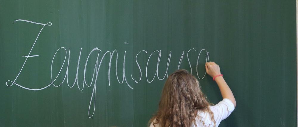 Letzte Schultag.