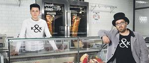 Metzgerei im Veganerzentrum. Hendrik Haase in der Kreuzberger Fleischerei „Kumpel &amp; Keule“.