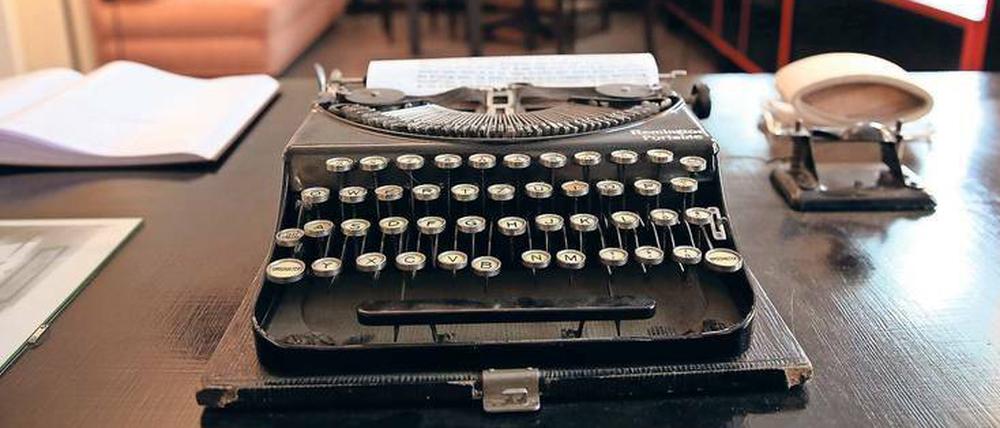 Glück der Eingebung. Hans Falladas Schreibmaschine in seinem Haus im mecklenburgischen Carwitz.