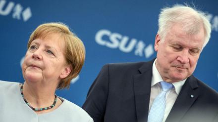 Bundeskanzlerin Angela Merkel (CDU) und Innenminister Horst Seehofer (CSU).