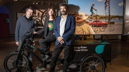 Chris Keller und Anke Fesel (v.l.n.r.) sind die Kuratoren von musuku, Paul Spies ist Direktor Stiftung Stadtmuseum.                                                                       