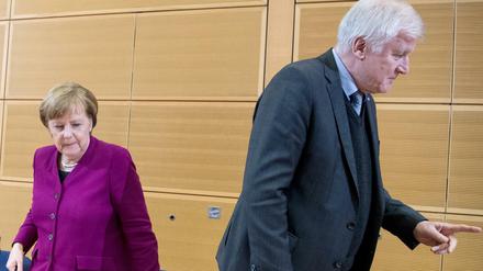 Bundeskanzlerin Angela Merkel und Innenminister Horst Seehofer (CSU).
