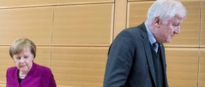 Bundeskanzlerin Angela Merkel und Innenminister Horst Seehofer (CSU).