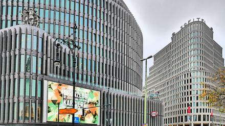 Blick aufs Ku'damm-Eck an der Joachimsthaler Straße.